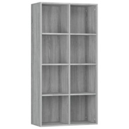 Berkfield Book Cabinet/sideboard Grey Sonoma 66X30X130 Cm Engineered Wood - thumbnail 2