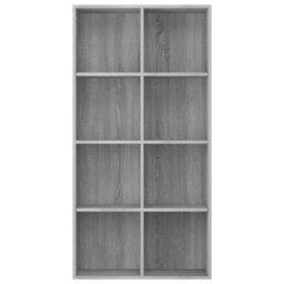 Berkfield Book Cabinet/sideboard Grey Sonoma 66X30X130 Cm Engineered Wood - thumbnail 3