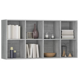 Berkfield Book Cabinet/sideboard Grey Sonoma 66X30X130 Cm Engineered Wood - thumbnail 9
