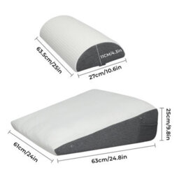 Lavio Wedge Pillow Memory Foam For Back Reading Sleeping Adjustable - thumbnail 4