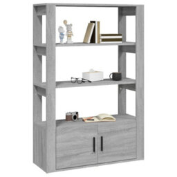 Berkfield Sideboard Grey Sonoma 80X30X119.5 Cm Engineered Wood - thumbnail 5