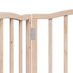 Walplus Brown Dog Gate Foldable 3 Panels 150 Cm Poplar Wood Pet Barrier - thumbnail 8