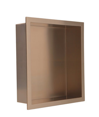 Kai Bathrooms Niche Brushed Bronze 300mm X 450mm - image 1