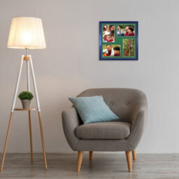 AK Frames 12X12 Purple Sleek Multi Photo Frame With Emerald Mount - Holds 4 Apertures (4X) 6X4 Photos - thumbnail 3