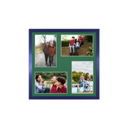 AK Frames 12X12 Purple Sleek Multi Photo Frame With Emerald Mount - Holds 4 Apertures (4X) 6X4 Photos