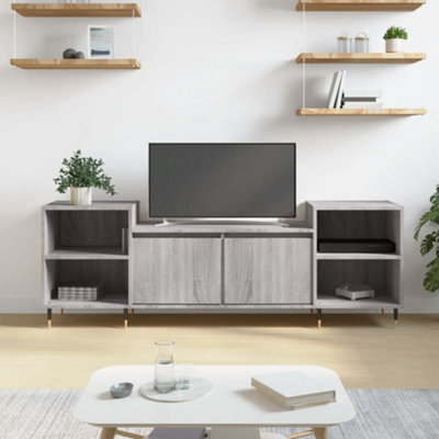 Berkfield Tv Cabinet Grey Sonoma 160X35X55 Cm Engineered Wood - image 1