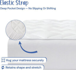 Belofay Fitted King Mattress Topper With Dual Filling Of  Memory Foam Topper, 100% Cotton Top & 4000Gsm Polyester - thumbnail 4