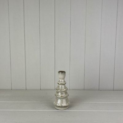Satchville Glazed Ceramic Candle Holder