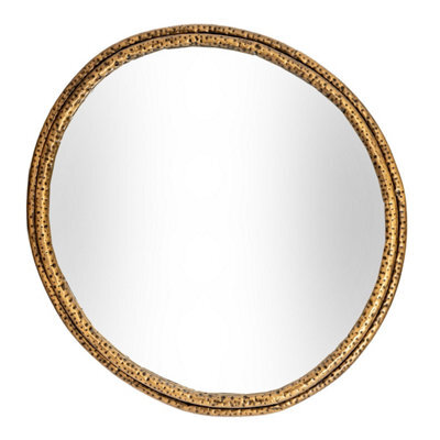 Nahla Large Dimpled Frame Mirror - Statement Wall Decor - image 1