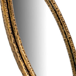 Nahla Large Dimpled Frame Mirror - Statement Wall Decor - thumbnail 2