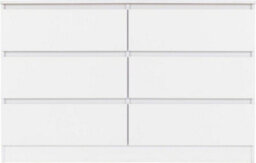 Seconique Malvern 6 Drawer Chest White Recessed Handles - thumbnail 3
