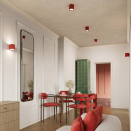 Luminosa Lighting Luminosa Aura Surface Mounted Downlight Red 2X Gx53 - thumbnail 8