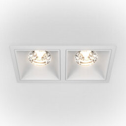 Luminosa Lighting Luminosa Maytoni Alfa Led Twin Recessed Downlight White, 2500Lm, 4000K - thumbnail 1