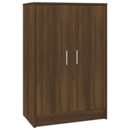 Berkfield Shoe Cabinet Brown Oak 60X35X92 Cm Engineered Wood - thumbnail 5