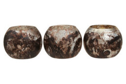 Orsina Garan Set Of 3 Brown Tealight Holders - thumbnail 1