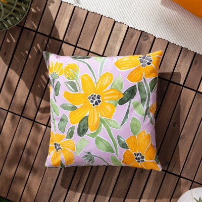 Wylder Nature Flowers Retro Feel Outdoor Cushion Cover - image 1