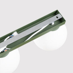 Sollux Lighting Yoli Steel/glass Olive Green 2 Lights Minimalist Ceiling Lamps - thumbnail 7