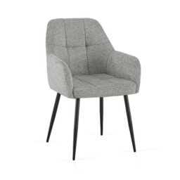 Sonara Ergonomic Dining Chairs Set Of 4 With Plush Chenille Upholstery And Metal Legs - thumbnail 9