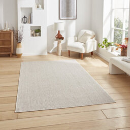 Brown White Plain 8mm Thick Rug, Stain-Resistant Anti-Shed Modern Rug For Bedroom, Living, & Dining Room-120Cm X 170Cm - thumbnail 1