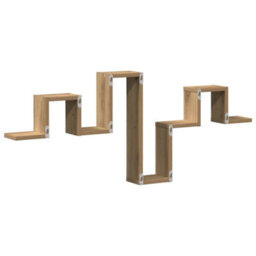 Walplus Wall Shelf Artisan Oak 104.5 X 10 X 43 Cm Engineered Wood - thumbnail 5