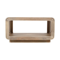 Wyld Haus Arizona Carved Mango Wood Open Coffee Table, Natural Brown, 850 X 450 mm - thumbnail 2
