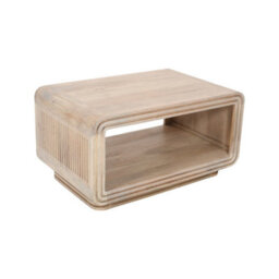 Wyld Haus Arizona Carved Mango Wood Open Coffee Table, Natural Brown, 850 X 450 mm - thumbnail 3
