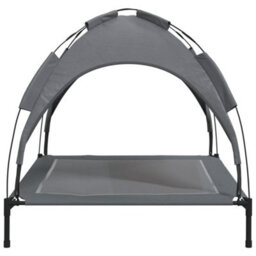 Walplus Dog Bed With Canopy Anthracite Oxford Fabric And Steel - thumbnail 5