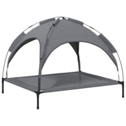Walplus Dog Bed With Canopy Anthracite Oxford Fabric And Steel - thumbnail 6