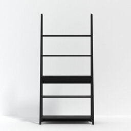 LPD Tiva Black Ladder Desk - Sleek Design With 3 Shelves & Functional Workspace W 84 X L 50 X H 175.4 Cm - thumbnail 2