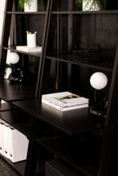 LPD Tiva Black Ladder Desk - Sleek Design With 3 Shelves & Functional Workspace W 84 X L 50 X H 175.4 Cm - thumbnail 4