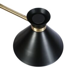 GoodHome Apennin Contemporary Matt Black Wired Wall Light - thumbnail 5