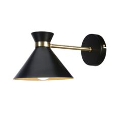 GoodHome Apennin Contemporary Matt Black Wired Wall Light - thumbnail 4