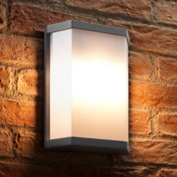Auraglow 10W Futuristic Outdoor Wall Light - Branston - Cool White - thumbnail 2