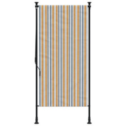 Walplus Outdoor Roller Blind Yellow And White 120X270 Cm Fabric&steel - thumbnail 3