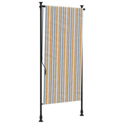 Walplus Outdoor Roller Blind Yellow And White 120X270 Cm Fabric&steel - thumbnail 2