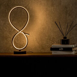 Integrated Led Table Lamp Touch Lamps For Bedroom Living Room Large Light Swirl - thumbnail 2