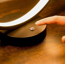 Integrated Led Table Lamp Touch Lamps For Bedroom Living Room Large Light Swirl - thumbnail 3