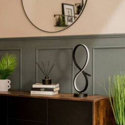 Integrated Led Table Lamp Touch Lamps For Bedroom Living Room Large Light Swirl - thumbnail 4