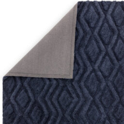 Blue Modern , Shaggy Easy To Clean Geometric Rug For Living Room, Bedroom - 120 X 170Cm - thumbnail 5