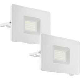 50W Led Outdoor Flood Light - 2 Pack Adjustable White Wall Lamps - thumbnail 1