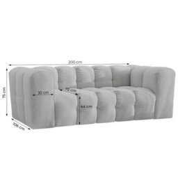 Baloo Two Seat Elegant Modern Sofa Sandy - thumbnail 4