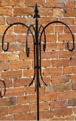 Poppy Forge 4 -Way Bird Crook Bare Metal/ready To Rust - Steel - L62.5 X W62.5 X H221 Cm - image 1