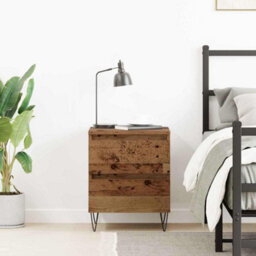 Berkfield Bedside Cabinet Old Wood 40X35X50 Cm Engineered Wood - thumbnail 4