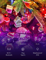 Twinkly Strings App-Controlled Led Christmas Lights With 600 Rgb (16 Million Colours) 48M Black Wire. Indoor/outdoor Smart Lights - thumbnail 9