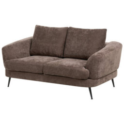Beliani Living Room Set 3 Seater Kjaer Chenille Dark Brown - thumbnail 5