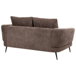 Beliani Living Room Set 3 Seater Kjaer Chenille Dark Brown - thumbnail 6