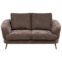 Beliani Living Room Set 3 Seater Kjaer Chenille Dark Brown - thumbnail 4