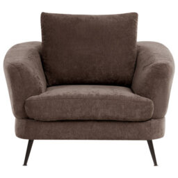 Beliani Living Room Set 3 Seater Kjaer Chenille Dark Brown - thumbnail 7