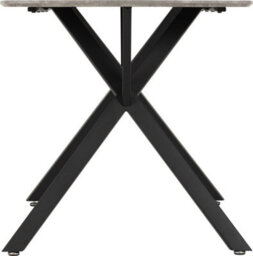 Seconique Athens Concrete Effect Rectangular Dining Set With Blue Velvet Chairs - thumbnail 5