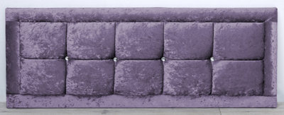 Comfy Deluxe 2Ft6 20Inch  Purple Crush Velvet Venice With Diamond Buttons